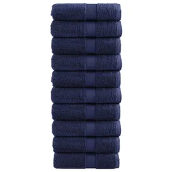 Premium ručnici za pranje SOLUND 10 kom tamnoplave boje 30x30 cm 600 g/m2