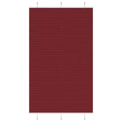 Plisirana zavjesa Bordo crvena 120x200 cm Širina tkanine 119,4 cm Poliester