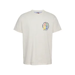 Tommy Jeans Majica kremna/rumena/zelena/rdeča