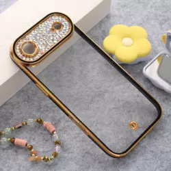 Maska Luxury Crystal Clear za iPhone Air crna