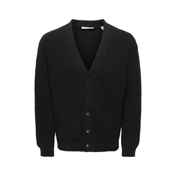 Only & Sons Pletena jopa ONSROME črna