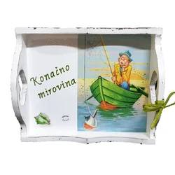 Konačno mirovina!  Poslužavnik   Š16040
