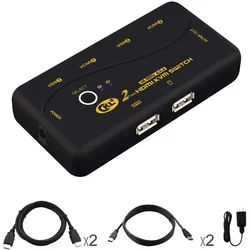 HDMI KVM USB svič CKL-21UH 2 ports HDMI 2.0 Compliant sa kablovima, podržava 4Kx2K@60Hz