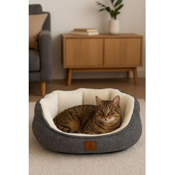 PAWS & WHISKERS Krevet za ljubimce Coco S Grey White