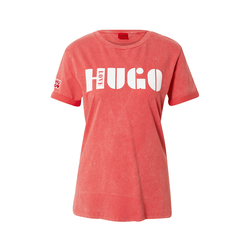 Pamučna majica HUGO boja: crvena