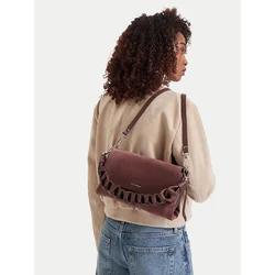 Ročna torba Coccinelle P6P Boheme Suede Bimaterial E1 P6P 12 01 01 Bordo rdeča