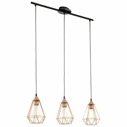 Eglo 94195 - Luster TARBES 3xE27/60W/230V