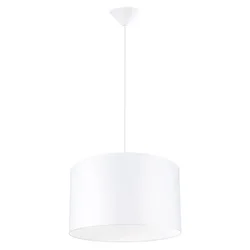 Sollux SL.1404 - Luster na sajli NOVA 1xE27/15W/230V prečnik 40 cm, bela boja