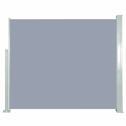 Uvlačiva bočna tenda 120 x 300 cm siva