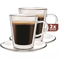 LAICA glasses Thermo Maxx DH907 + 2x saucer 8595235800843