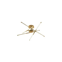 Rabalux Luster Henli2, LED, 40W, 3000K, 66x66cm, Zlatne boje
