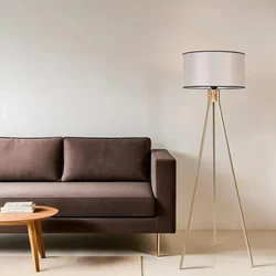 Opviq Podna lampa Fisco, 155 cm, E27, Zlatne boje
