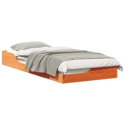 Vidaxl Konstrukcija postelje Voskast rjav 100 x 210 cm