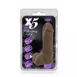 X5 vib.dildo brown 7inch