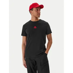 Kappa Majica 382J2QW Črna Regular Fit