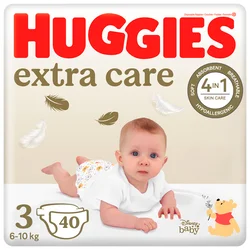 Huggies Extra Care Jumbo P40 Pelene za bebe 3, 6-10kg, 40 komada