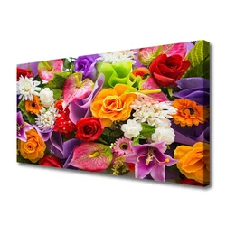 tulup.si Slika na platnu Rože na steni 125x50 cm