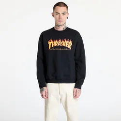 Mikina Thrasher Flame Crewneck Black XL