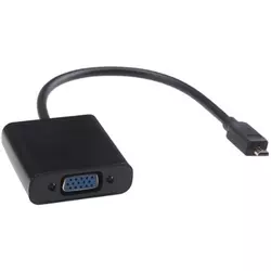 Adapter-konvertor Micro HDMI (M) - VGA (F) crni