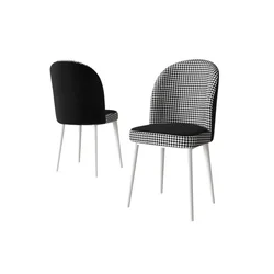 Hanah Home Kaze set trpezarijskih stolica 4 kom, pepito dezen, bela