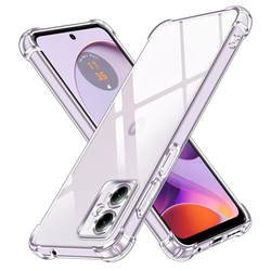 Silikonska futrola s ojačanim rubovima za Motorola Moto G14 - Prozirna KP30053
