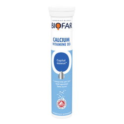 Biofar Kalcijum 500 mg + D3 20 šumećih tableta