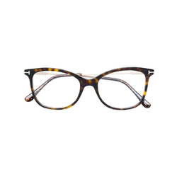 Tom Ford Eyewear-cat eye frame glasses-women-Brown