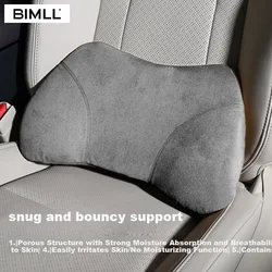 Bimll Set jastuka za vrat i leđa za auto sedište, Crni