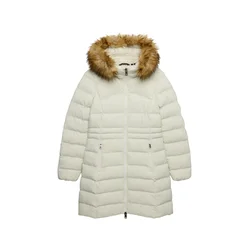 Superdry & Co Zimski plašč FUJI temno bež/bela