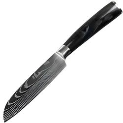 Kuhinjski nož BL-39295 - Mali Santoku / Crna KP39295