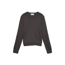 VERO MODA Pulover AWCara temno rjava