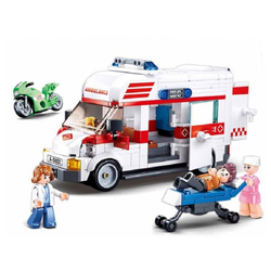 SLUBAN Kocke Ambulantno vozilo sa figurama, 328 komada A072636