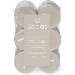 shumee Dišeče sveče Spaas v paketu 12 kosov 4,5 ure Mindful Morning