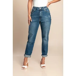 Plus size kavbojke, temno modre