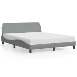 Okvir za krevet Dover svjetlosivi 152x203 cm od tkanine