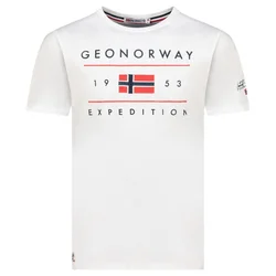 Geographical Norway Muška majica Jezolo db 254, Bela