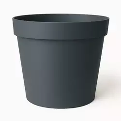 Saksija Melrose fi60/ sa prstenom/ antracit boja
