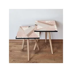 Hanah Home Sklapajući Stočić 2 Komada 2SHP320 - Pink