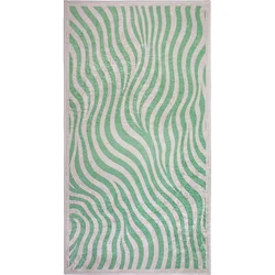 Zelena pralna preproga 60x100 cm Green Zebra – Vitaus