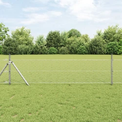 vidaXL Hexagonalna ograja 0.8x50 m Pocinkano jeklo