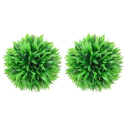 Vidaxl Umetni pušpani okrogli 2 kosa 20 cm