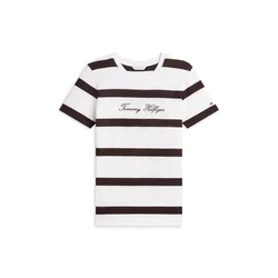 TOMMY HILFIGER Majica črna / bela