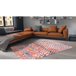 Conceptum Hypnose tepih Ada Gonul -AL 390, 140x190 cm, Sivo-narandžasti