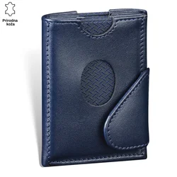 Princ Leather Novčanik Slide, Teget