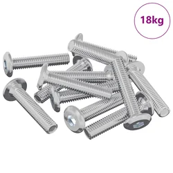 Vijak za zaključavanje Jednobojno 2647 pcs Srebrno Čelik