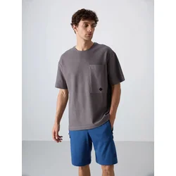 Tommy Life Majica temno siva