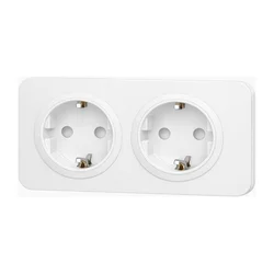 Aigostar - Kućna utičnica sa ramom 2Z SCHUKO 250V/16A bela