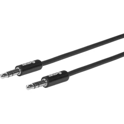eSTUFF Avdio Minijack kabel 3.5mm 0,5m črn