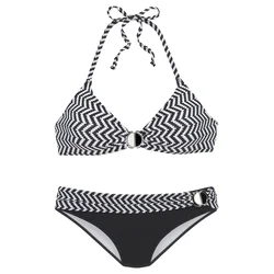 JETTE Bikini črna/bela