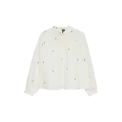 VERO MODA Bluza VMIRIS zelena/bela